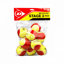 Мячи для тенниса Dunlop Stage 3 (Red)