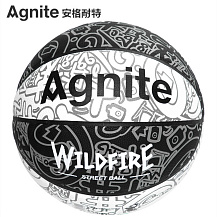 Мяч баскетбольный Agnite Graffiti PU Basketball (Wildfire) №7 F1166
